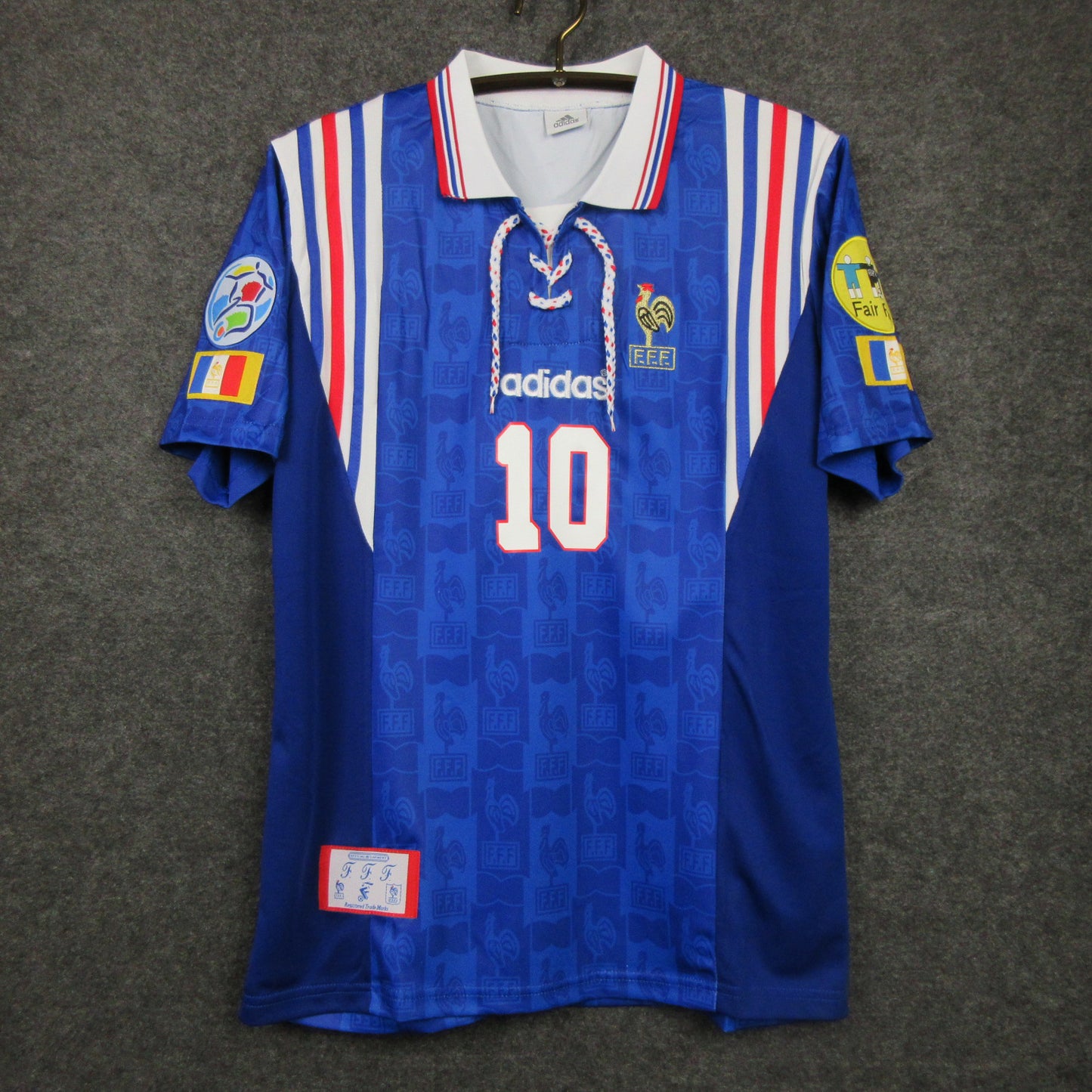 France 1996 Retro Home Shirt // High Quality Classic Replica Retro Shirt // Free Worldwide Shipping!