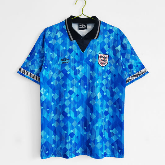 England 1990 Retro Blue Shirt // High Quality Classic Replica Retro Shirt // Free Worldwide Shipping!