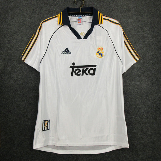 Real Madrid 1998-1999 Home Retro Shirt // High Quality Classic Replica Retro Shirt // Free Worldwide Shipping!