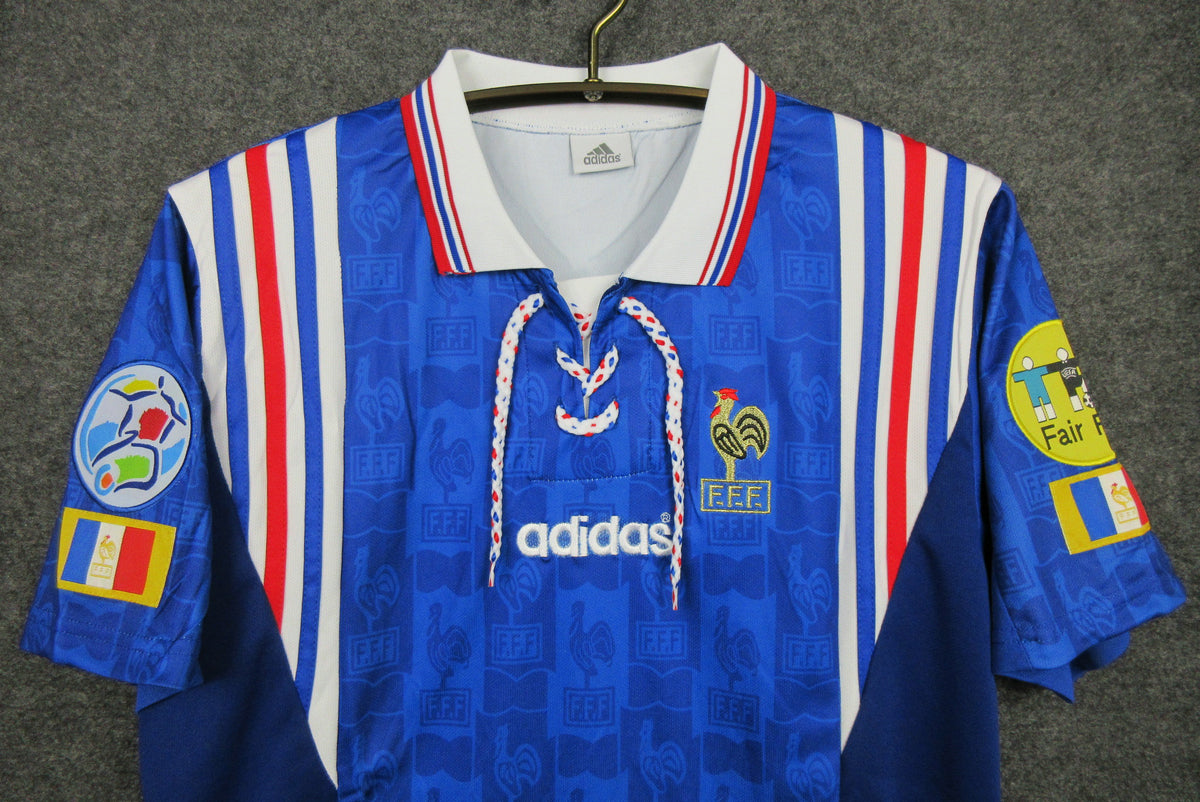 France 1996 Retro Home Shirt // High Quality Classic Replica Retro Shirt // Free Worldwide Shipping!
