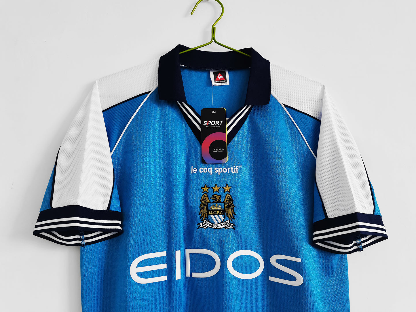 Manchester City 1999-2001 Retro Home Shirt // High Quality Classic Replica Retro Shirt // Free Worldwide Shipping!