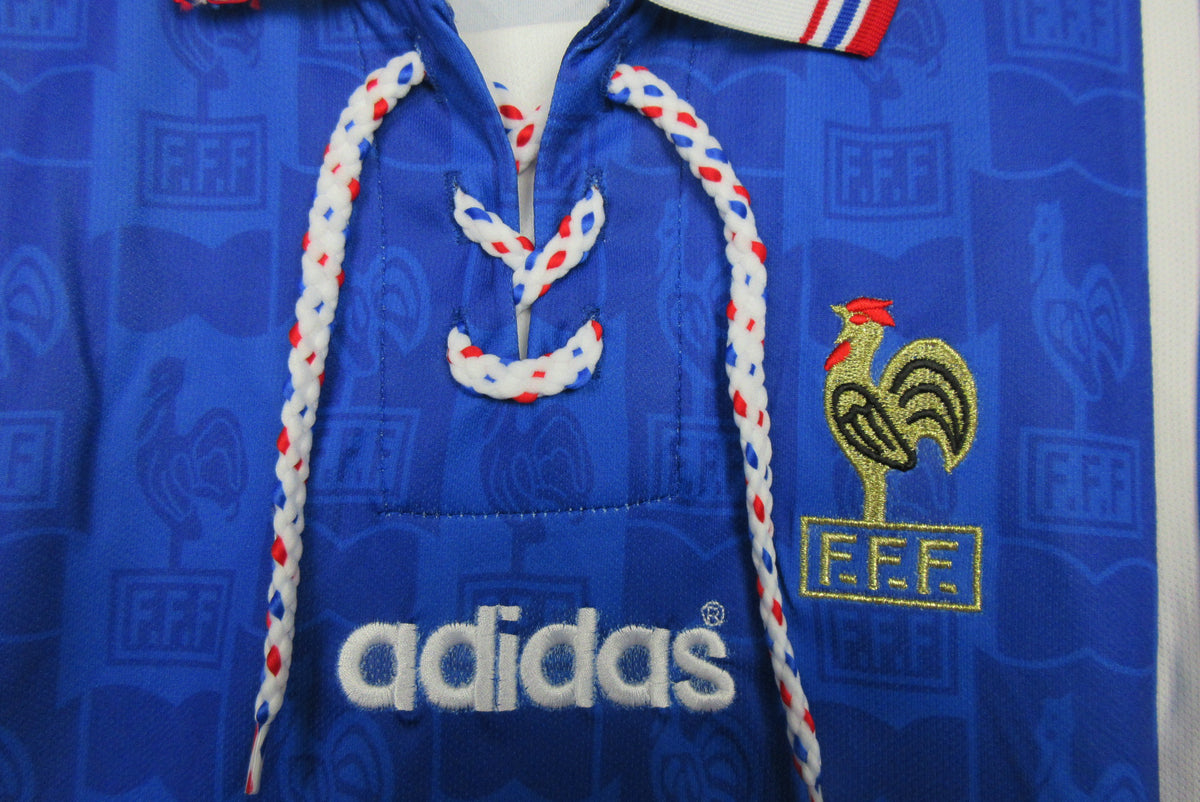 France 1996 Retro Home Shirt // High Quality Classic Replica Retro Shirt // Free Worldwide Shipping!