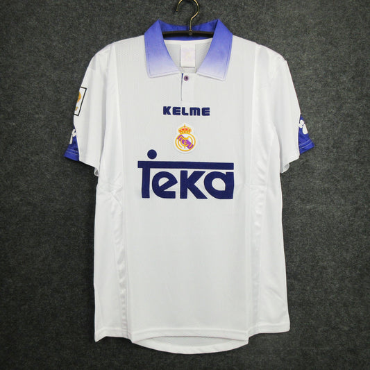 Real Madrid 1997-1998 Home Retro Shirt // High Quality Classic Replica Retro Shirt // Free Worldwide Shipping!