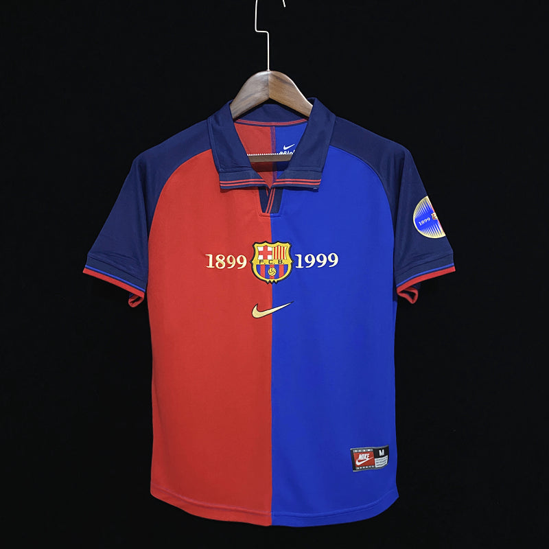 Barcelona 100th Anniversary Retro Shirt // High Quality Classic Replica Retro Shirt // Free Worldwide Shipping!