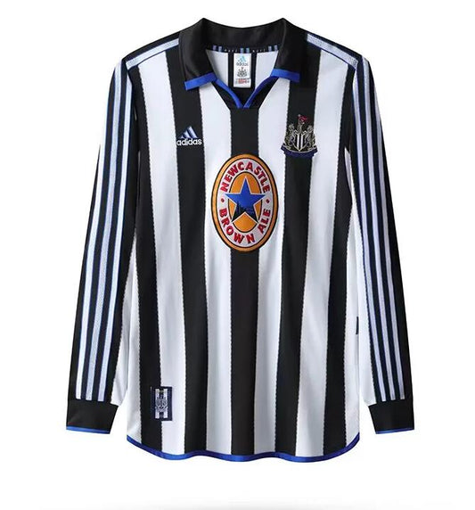 Newcastle United 1999-2000 Retro Long Sleeve Home Shirt // High Quality Classic Replica Retro Shirt // Free Worldwide Shipping!