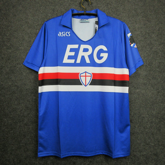 Sampdoria 1990 Retro Home Shirt // High Quality Classic Replica Retro Shirt // Free Worldwide Shipping!
