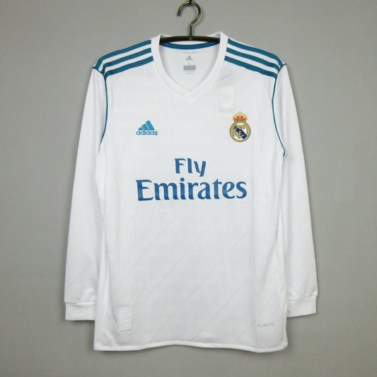 Real Madrid 2017 Home Long Sleeve Retro Shirt // High Quality Classic Replica Retro Shirt // Free Worldwide Shipping!