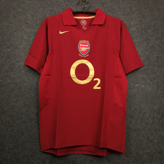 Arsenal 2005-2006 Retro Home Shirt // High Quality Classic Replica Retro Shirt // Free Worldwide Shipping!