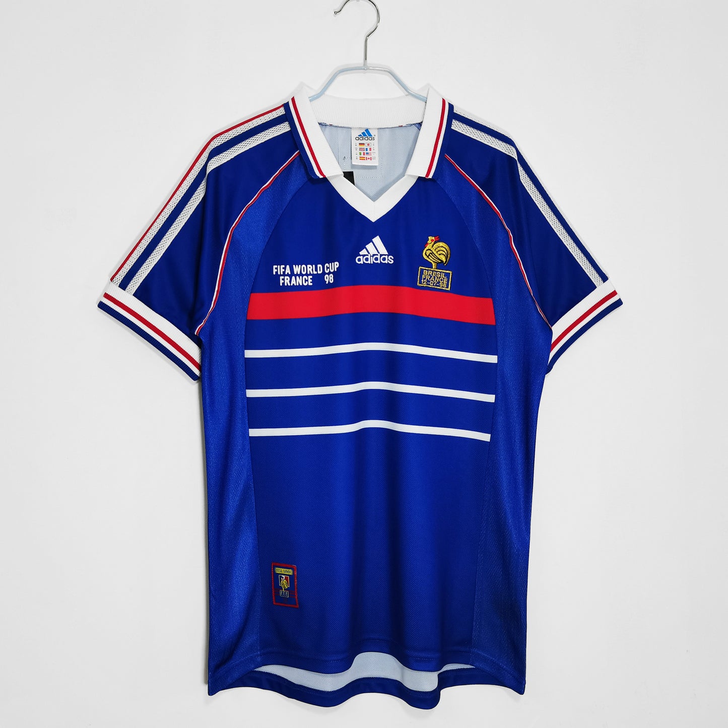 France 1998 Retro Home Shirt // High Quality Classic Replica Retro Shirt // Free Worldwide Shipping!