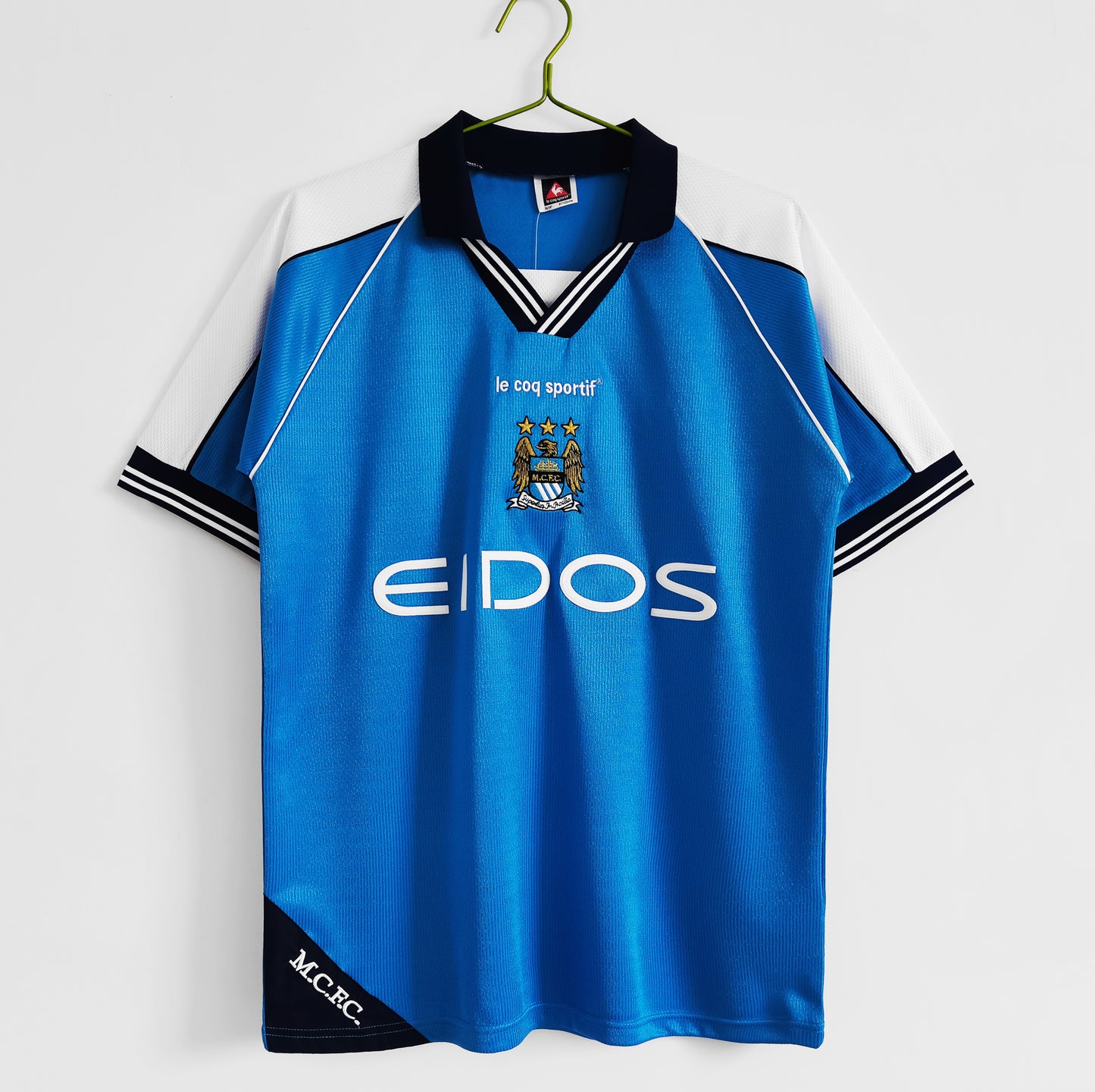 Manchester City 1999-2001 Retro Home Shirt // High Quality Classic Replica Retro Shirt // Free Worldwide Shipping!